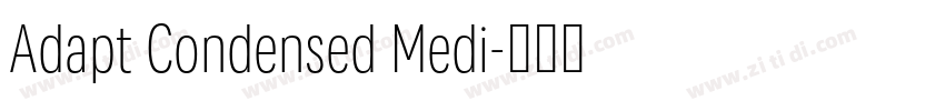 Adapt Condensed Medi字体转换